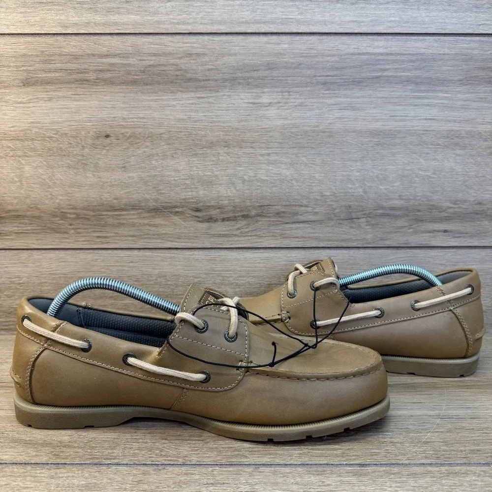Sperry Casco 2-Eye Boat Shoe Leather Loafer Brown Mens Size 11‎ US Driving Shoe